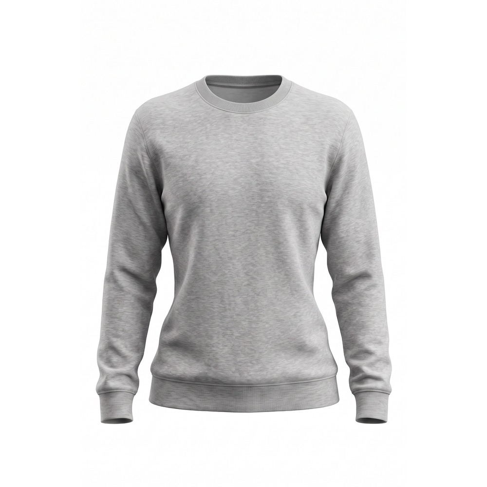 Blair Womens Heather Gray Fleece Crewneck Sweatshirt XL Relaxed Pullover 612311